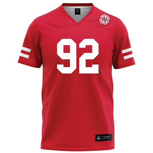 Nebraska - NCAA Football : Sua Lefotu - Red Football Jersey