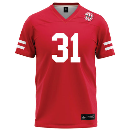 Nebraska - NCAA Football : Ryker Evans - Red Football Jersey