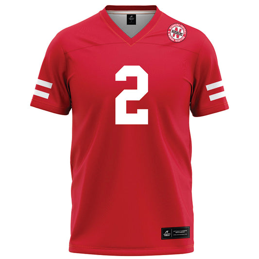 Nebraska - NCAA Football : Jacory Barney Jr - Red Football Jersey-0