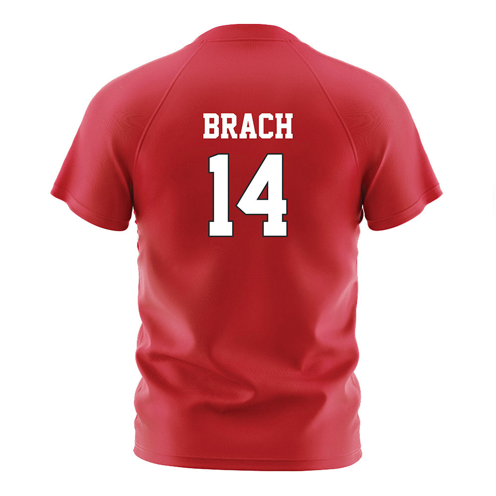 Nebraska - NCAA Women's Soccer : Mila Brach - Red Soccer Jersey-1
