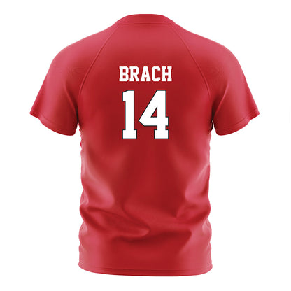 Nebraska - NCAA Women's Soccer : Mila Brach - Red Soccer Jersey-1