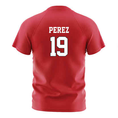 Nebraska - NCAA Women's Soccer : Kianna Perez - Red Soccer Jersey-1
