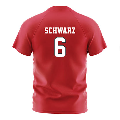 Nebraska - NCAA Women's Soccer : Abbey Schwarz - Red Soccer Jersey