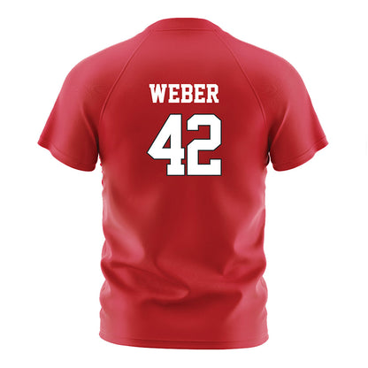 Nebraska - NCAA Women's Soccer : Sarah Weber - Red Soccer Jersey