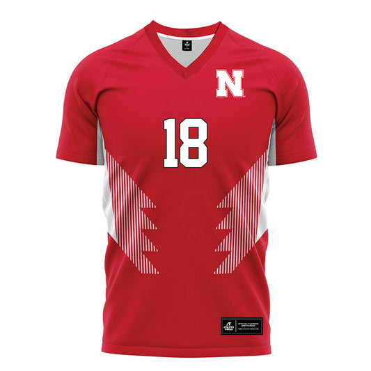 Nebraska - NCAA Women's Soccer : Reese Snowden - Red Soccer Jersey-0