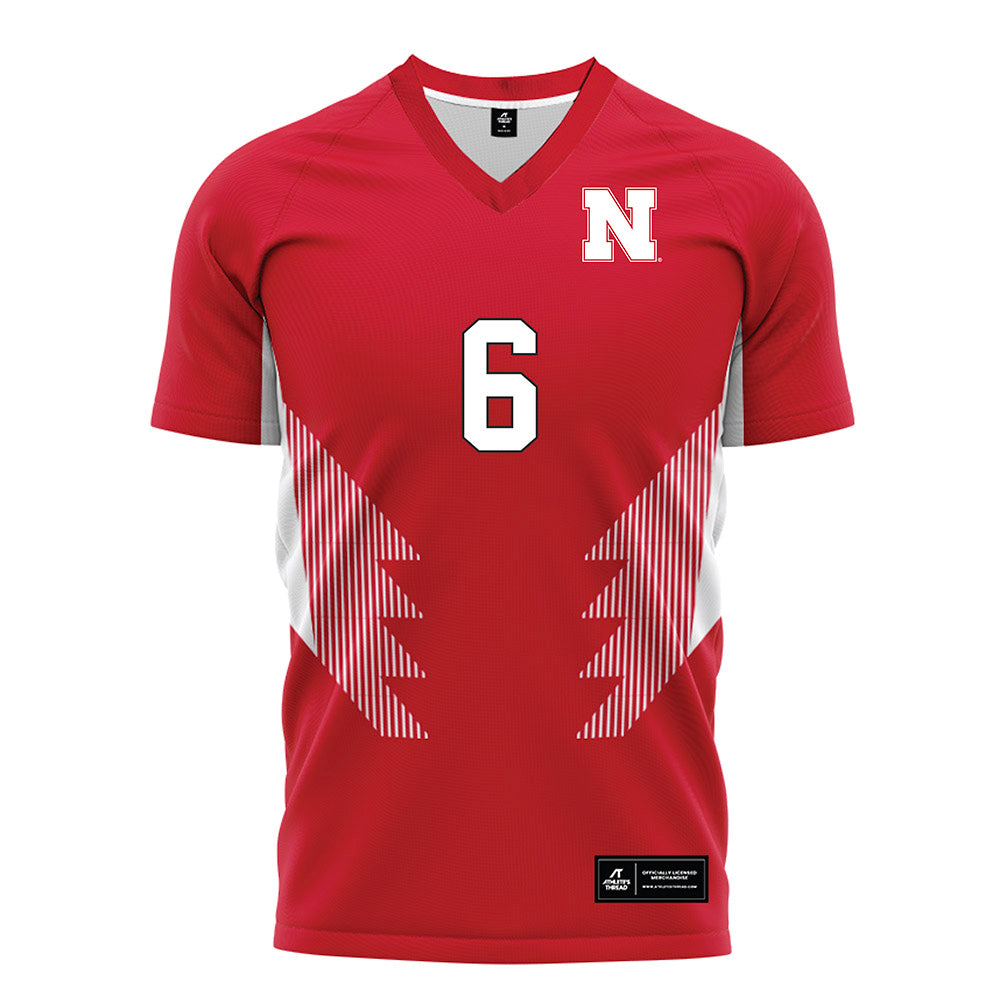 Nebraska - NCAA Women's Soccer : Abbey Schwarz - Red Soccer Jersey