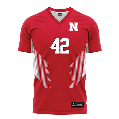 Nebraska - NCAA Women's Soccer : Sarah Weber - Red Soccer Jersey