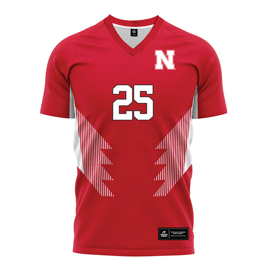 Nebraska - NCAA Women's Soccer : Ella Rudney - Red Soccer Jersey-0