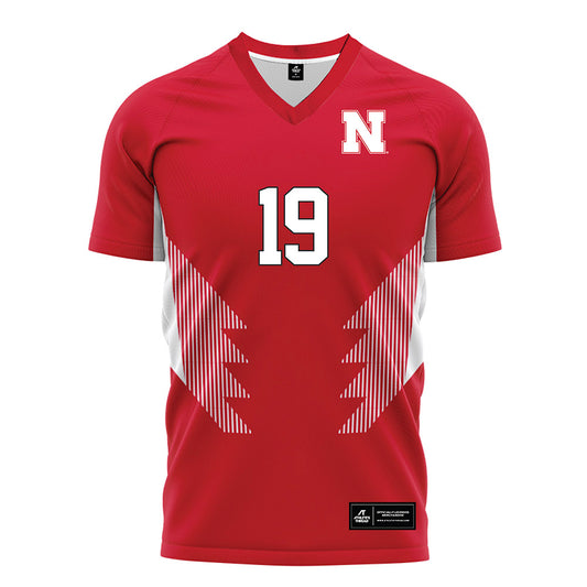 Nebraska - NCAA Women's Soccer : Kianna Perez - Red Soccer Jersey-0