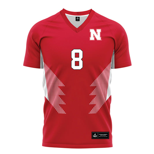 Nebraska - NCAA Women's Soccer : Reese Borer - Red Soccer Jersey-0