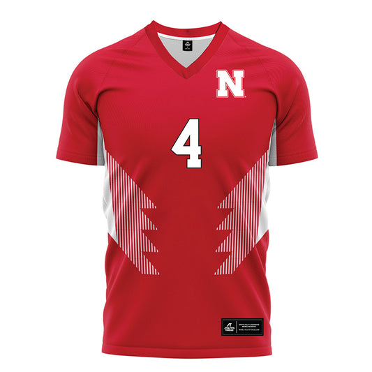 Nebraska - NCAA Women's Soccer : Karli Williams - Red Soccer Jersey-0