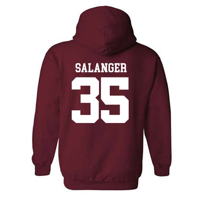 UMass - NCAA Men's Lacrosse : Owen Salanger - Generic Shersey Hooded Sweatshirt