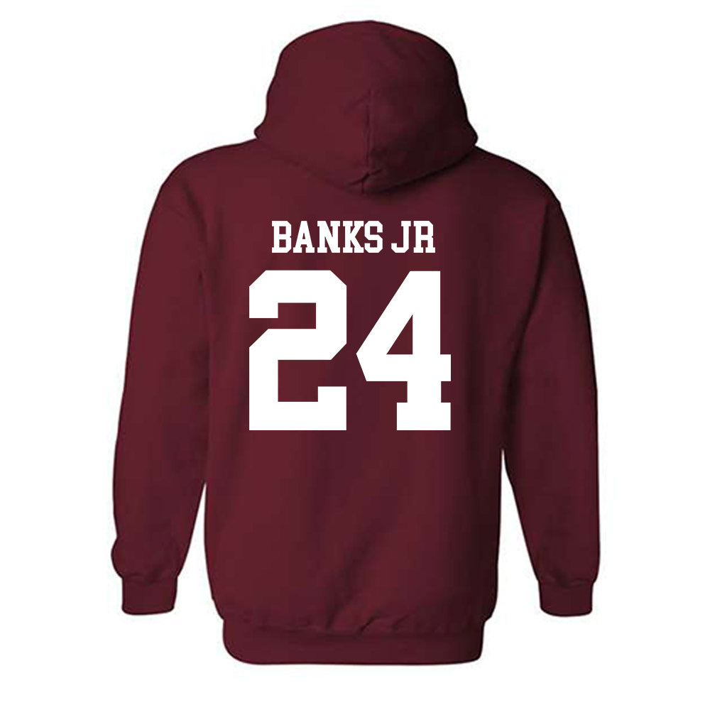 UMass - NCAA Men's Basketball : Marcus Banks Jr - Generic Shersey Hooded Sweatshirt-1