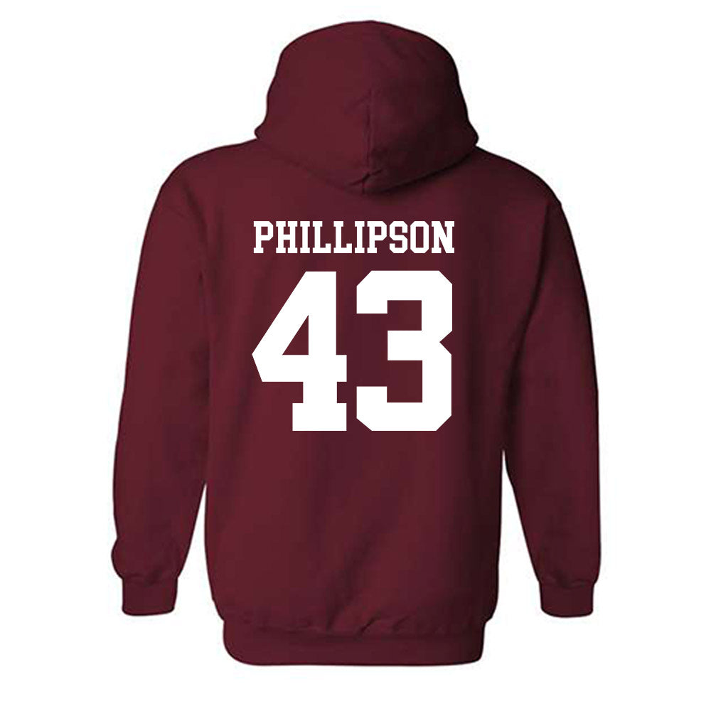 UMass - NCAA Football : Edward Phillipson - Generic Shersey Hooded Sweatshirt-1