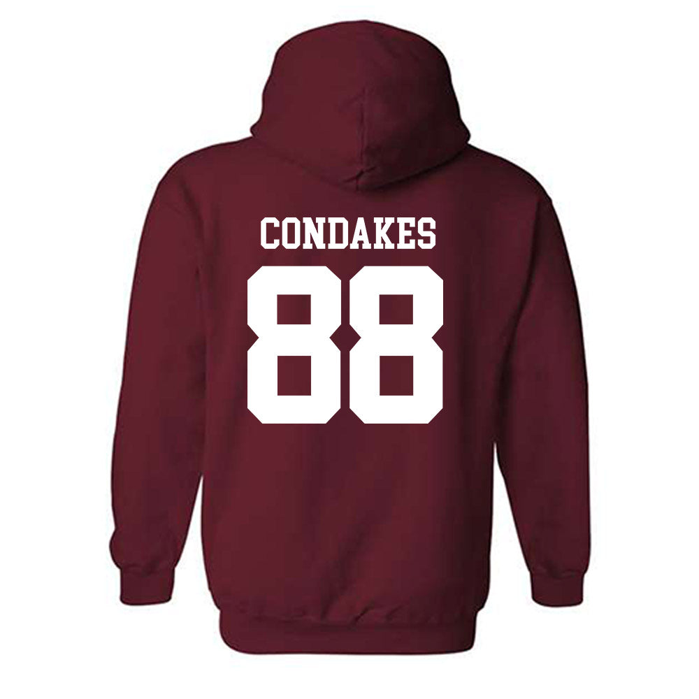 UMass - NCAA Football : John Condakes - Generic Shersey Hooded Sweatshirt