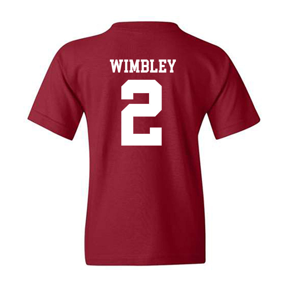 UMass - NCAA Men's Basketball : Dwayne Wimbley - Generic Shersey Youth T-Shirt-1