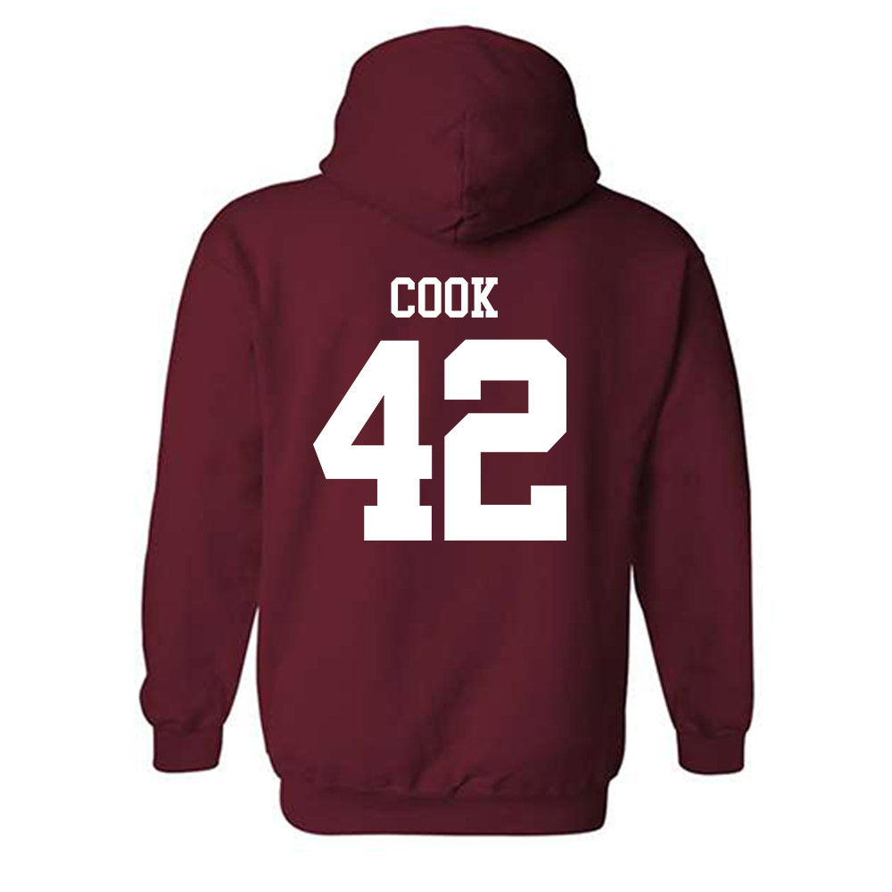 UMass - NCAA Men's Lacrosse : Chance Cook - Generic Shersey Hooded Sweatshirt-1