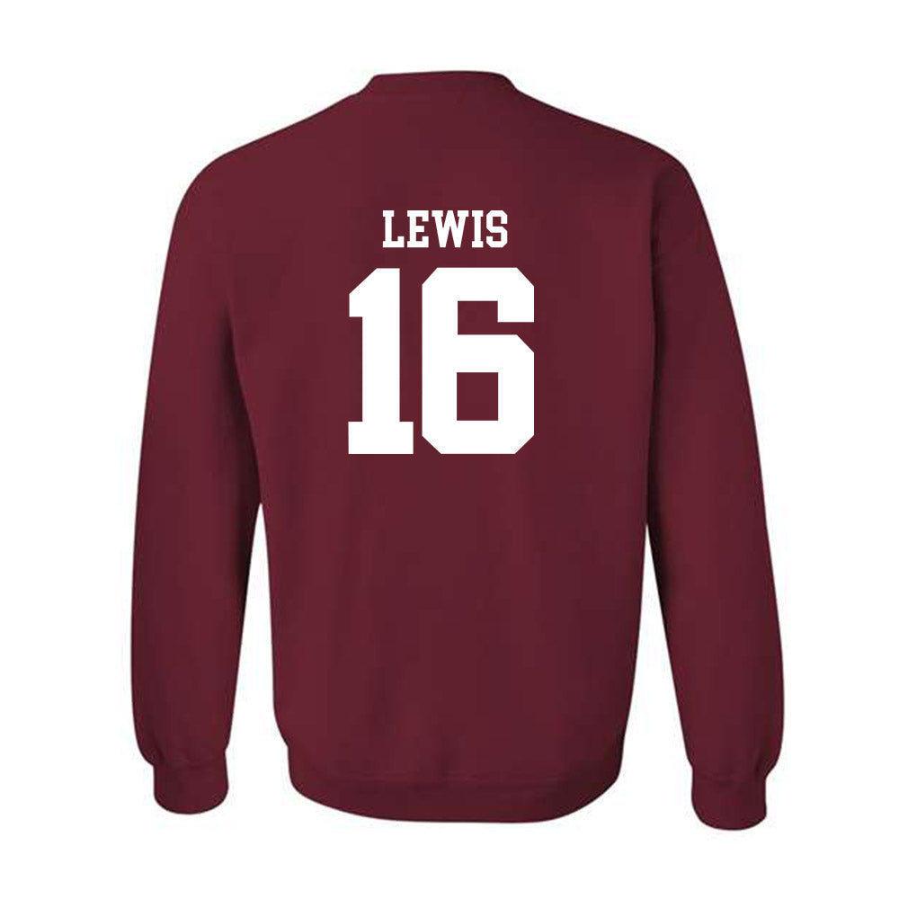 UMass - NCAA Men's Lacrosse : Caelin Lewis - Crewneck Sweatshirt Classic Shersey