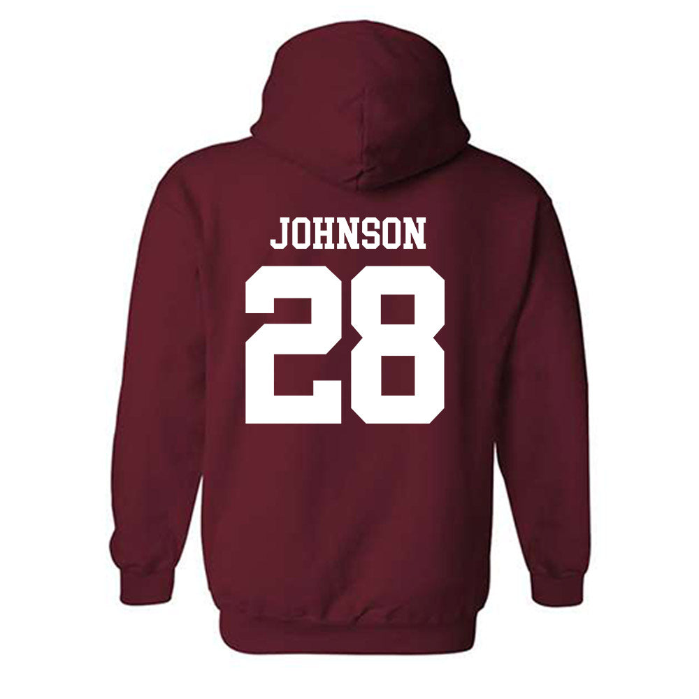 UMass - NCAA Men's Lacrosse : Xander Johnson - Generic Shersey Hooded Sweatshirt