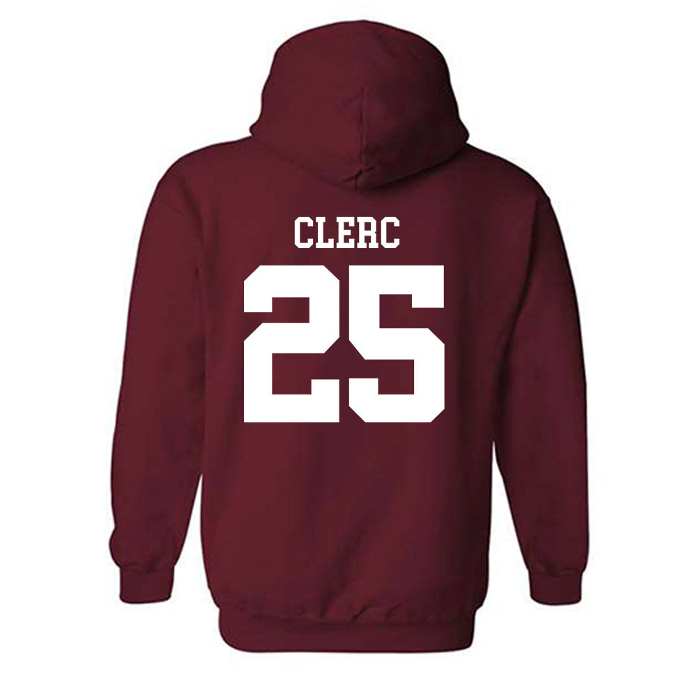 UMass - NCAA Men's Basketball : Dimitri Clerc - Generic Shersey Hooded Sweatshirt-1