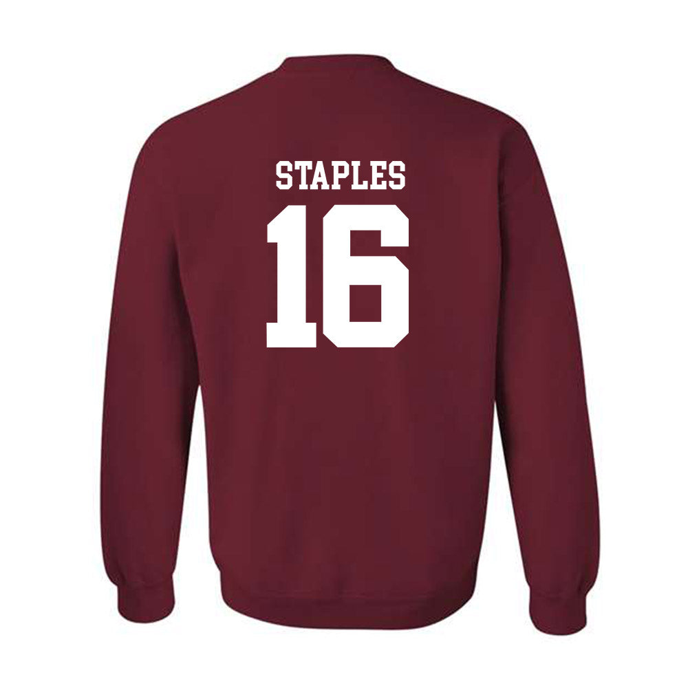 UMass - NCAA Football : Noah Staples - Generic Shersey Crewneck Sweatshirt