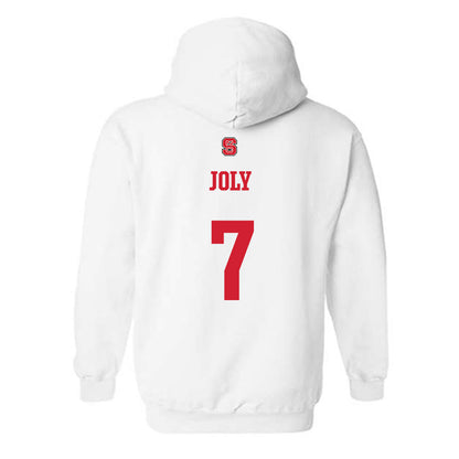 NC State - NCAA Football : Justin Joly - Generic Shersey Hooded Sweatshirt-1