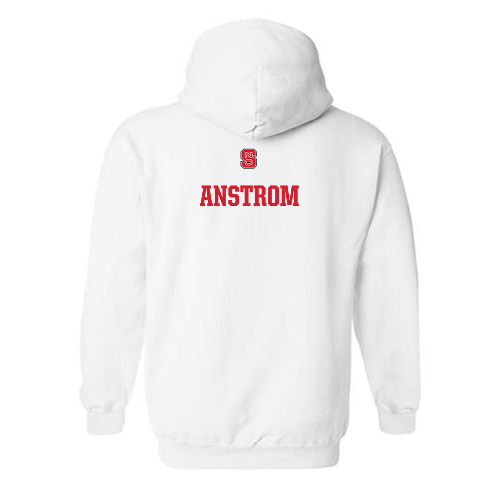 NC State - NCAA Men's Track & Field : Jack Anstrom - Generic Shersey Hooded Sweatshirt-1