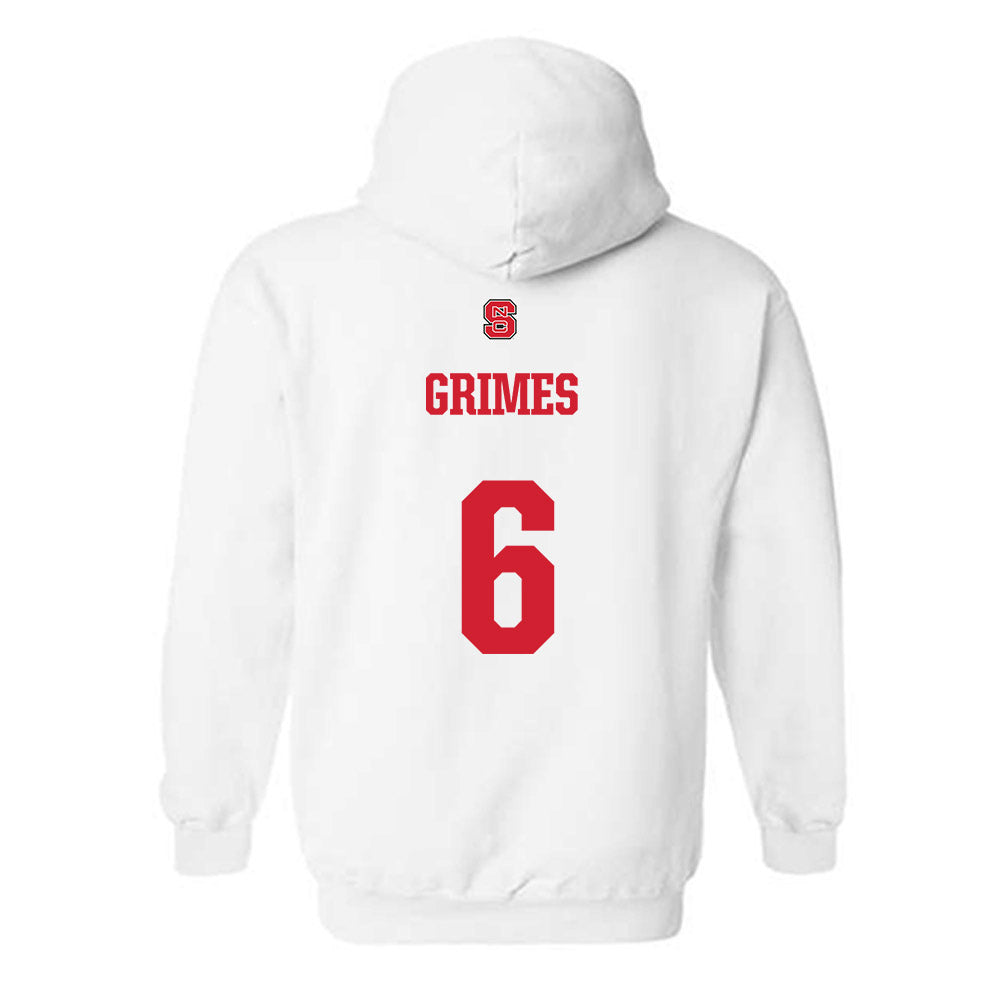 NC State - NCAA Football : Wesley Grimes - Generic Shersey Hooded Sweatshirt