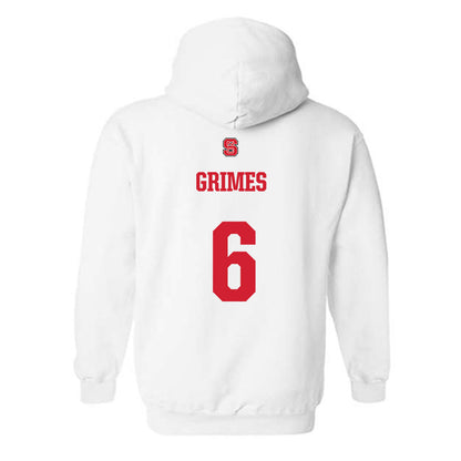 NC State - NCAA Football : Wesley Grimes - Generic Shersey Hooded Sweatshirt