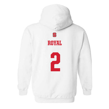 NC State - NCAA Football : Ronnie Royal - Generic Shersey Hooded Sweatshirt-1