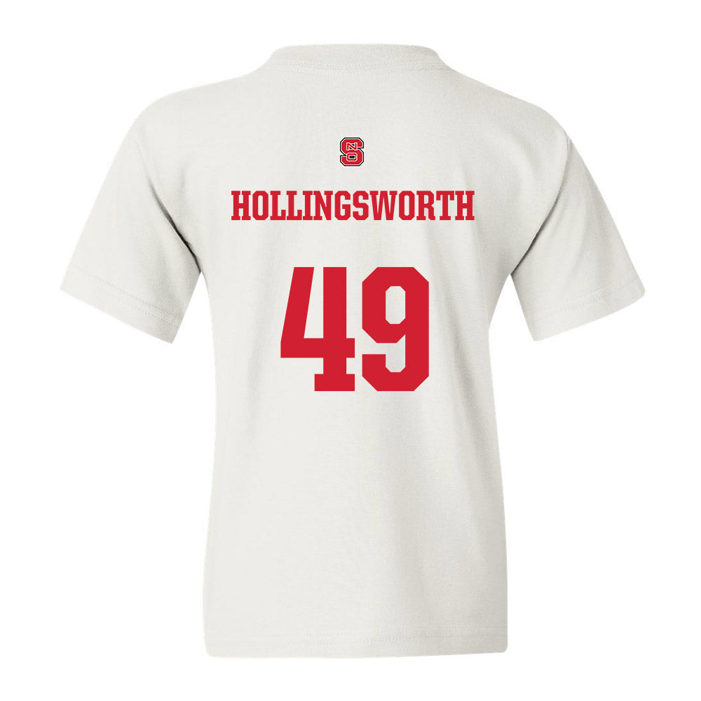 NC State - NCAA Football : Aiden Hollingsworth - Youth T-Shirt