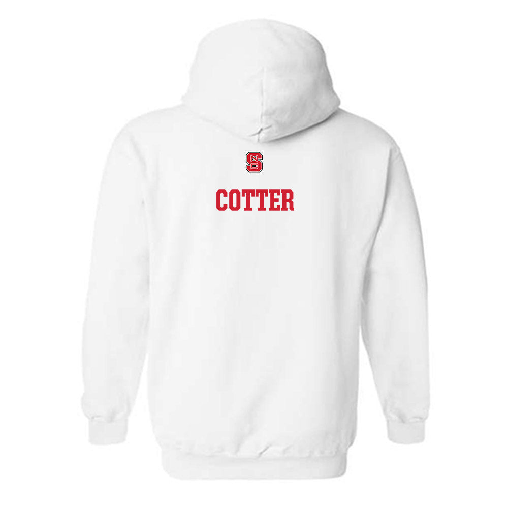 NC State - NCAA Women's Swimming & Diving : Keelan Cotter - Generic Shersey Hooded Sweatshirt-1