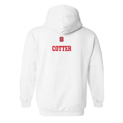 NC State - NCAA Women's Swimming & Diving : Keelan Cotter - Generic Shersey Hooded Sweatshirt-1