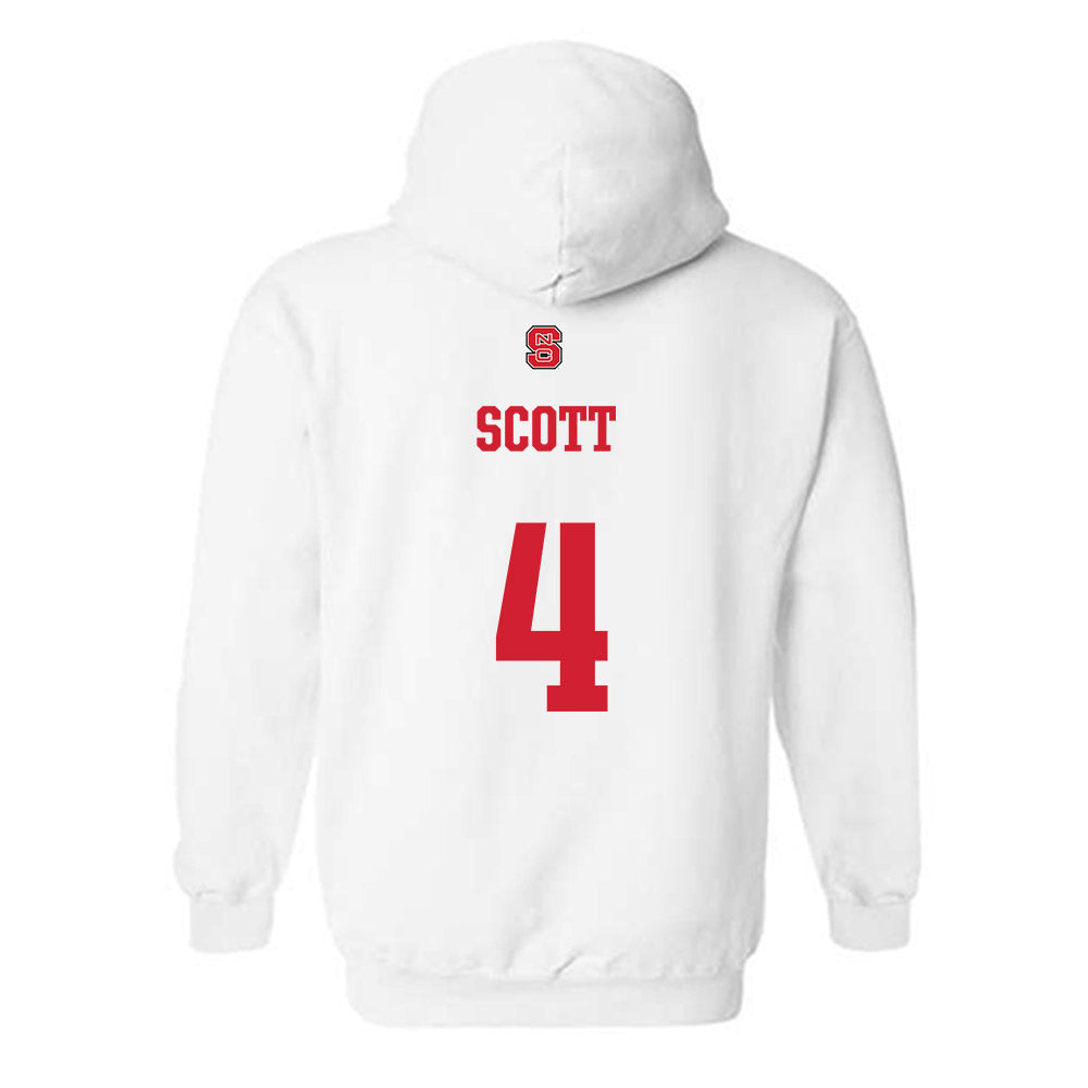 NC State - NCAA Football : Duke Scott - Generic Shersey Hooded Sweatshirt-1