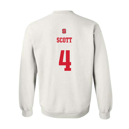 NC State - NCAA Football : Duke Scott - Generic Shersey Crewneck Sweatshirt-1