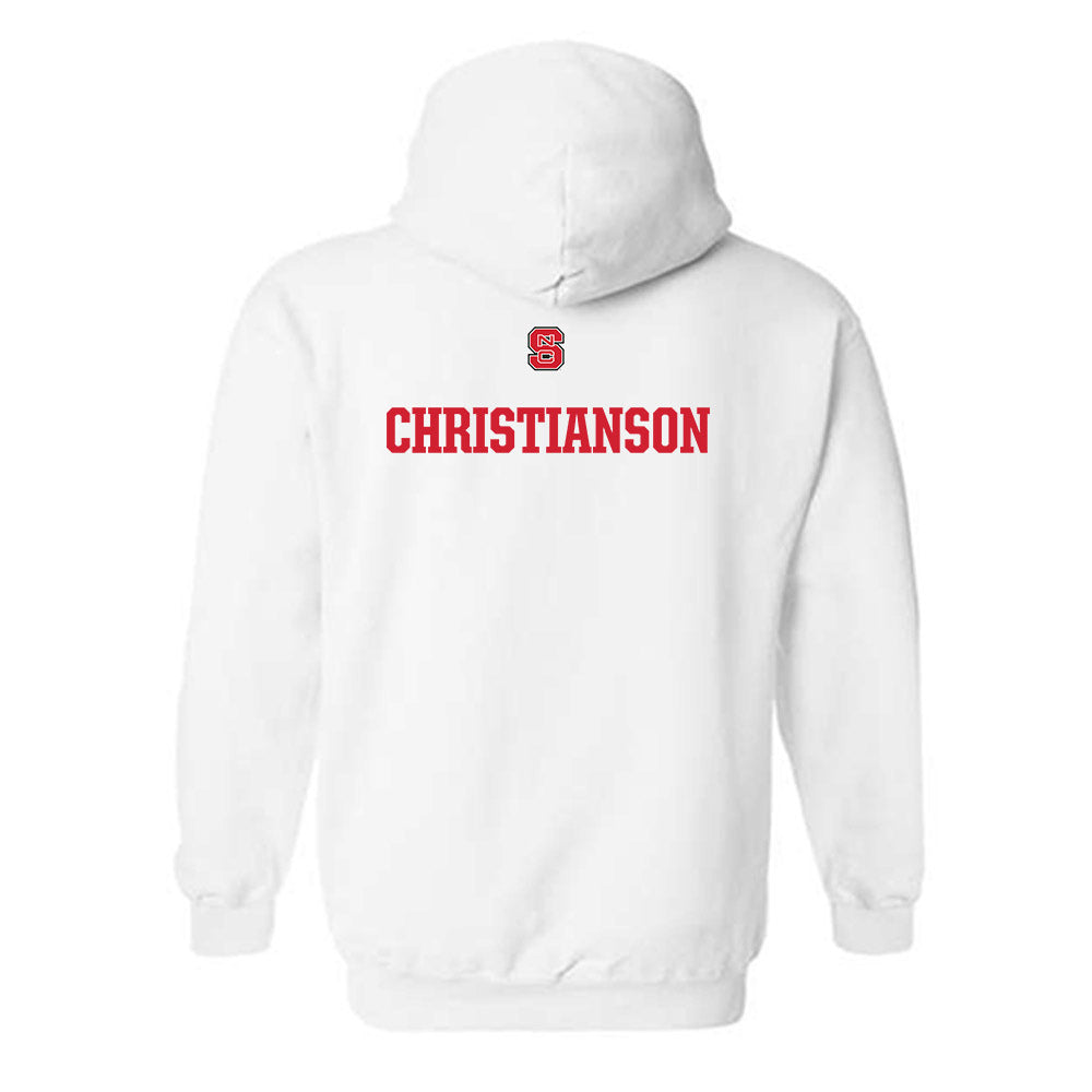 NC State - NCAA Women's Swimming & Diving : Lily Christianson - Generic Shersey Hooded Sweatshirt