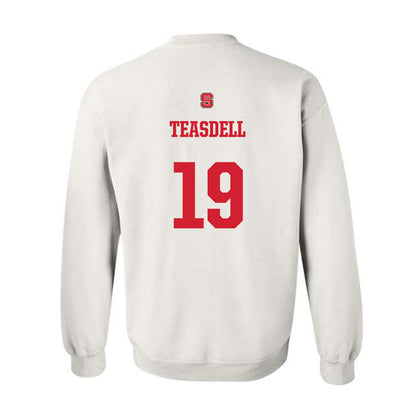 NC State - NCAA Football : Tristan Teasdell - Generic Shersey Crewneck Sweatshirt-1