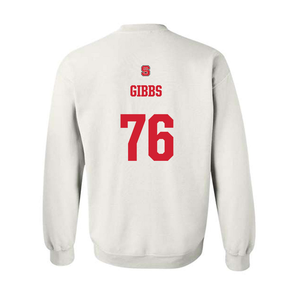 NC State - NCAA Football : Michael Gibbs - Generic Shersey Crewneck Sweatshirt-1
