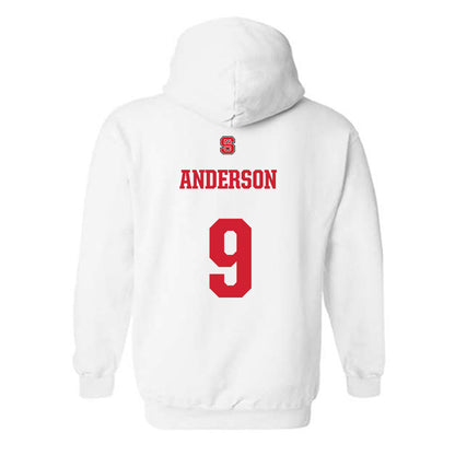 NC State - NCAA Football : Terrell Anderson - Generic Shersey Hooded Sweatshirt-1