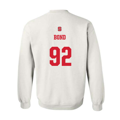 NC State - NCAA Football : Chase Bond - Generic Shersey Crewneck Sweatshirt