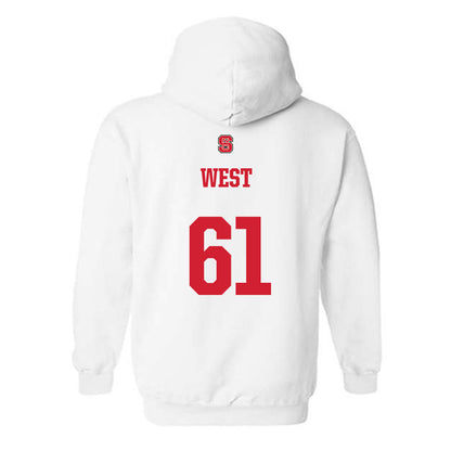 NC State - NCAA Football : Tyler West - Generic Shersey Hooded Sweatshirt