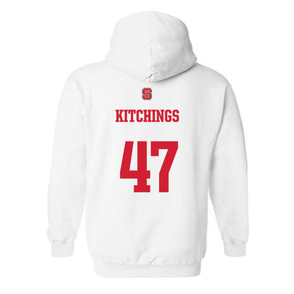 NC State - NCAA Baseball : Aiden Kitchings - Generic Shersey Hooded Sweatshirt-1