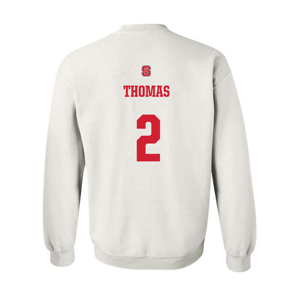 NC State - NCAA Football : Lex Thomas - Generic Shersey Crewneck Sweatshirt-1