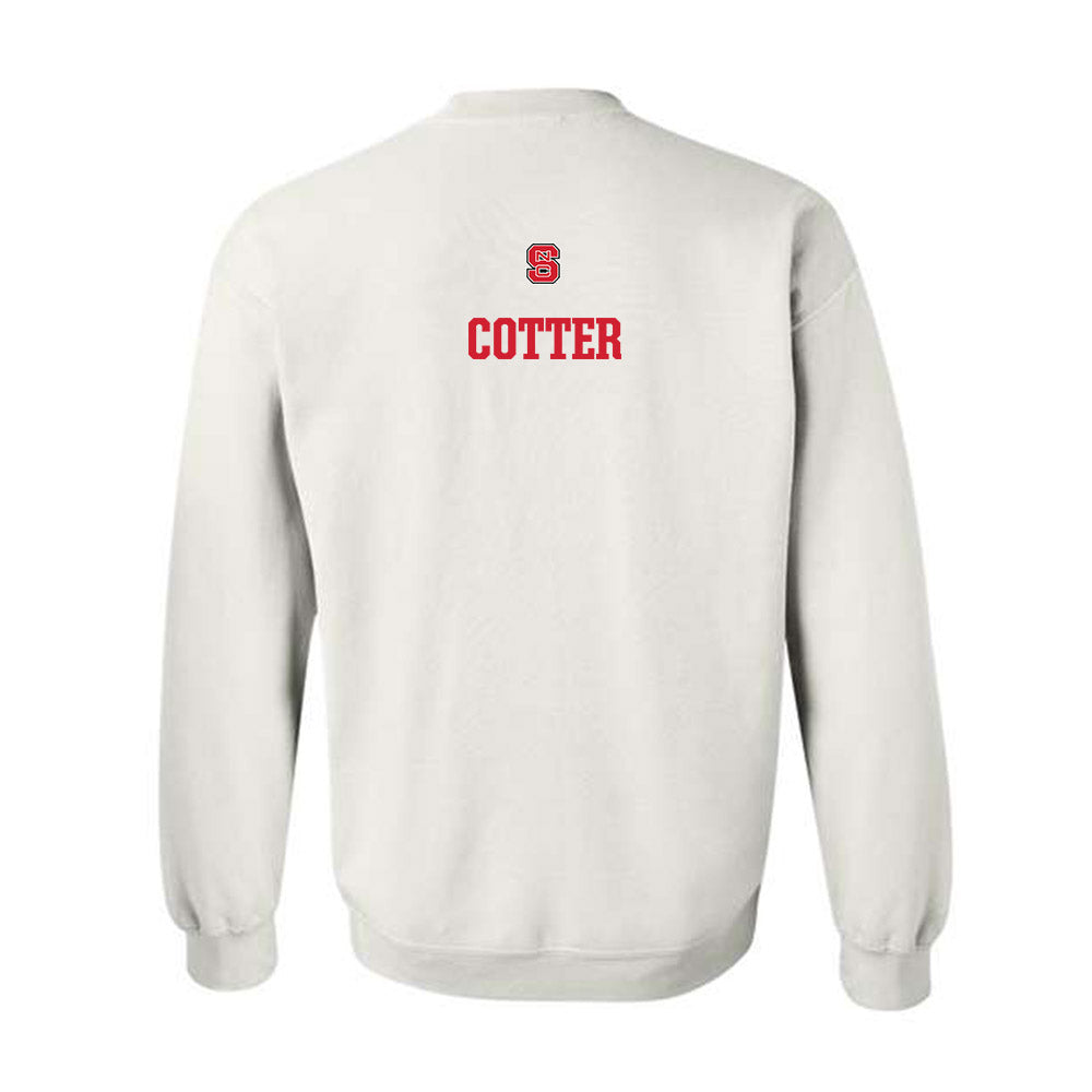 NC State - NCAA Women's Swimming & Diving : Keelan Cotter - Generic Shersey Crewneck Sweatshirt-1