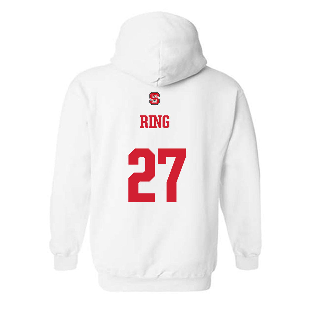 NC State - NCAA Women's Volleyball : Rebecca Ring - Generic Shersey Hooded Sweatshirt-1