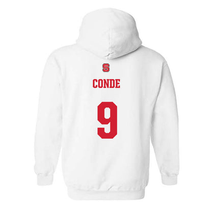 NC State - NCAA Men's Soccer : Ibrahim Conde - Generic Shersey Hooded Sweatshirt-1