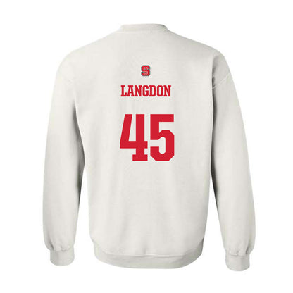 NC State - NCAA Men's Basketball : Colt Langdon - Generic Shersey Crewneck Sweatshirt-1
