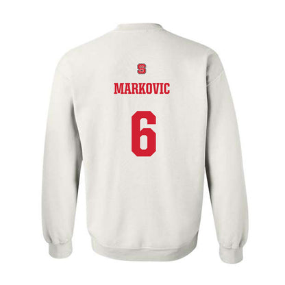NC State - NCAA Men's Soccer : Nikola Markovic - Generic Shersey Crewneck Sweatshirt-1