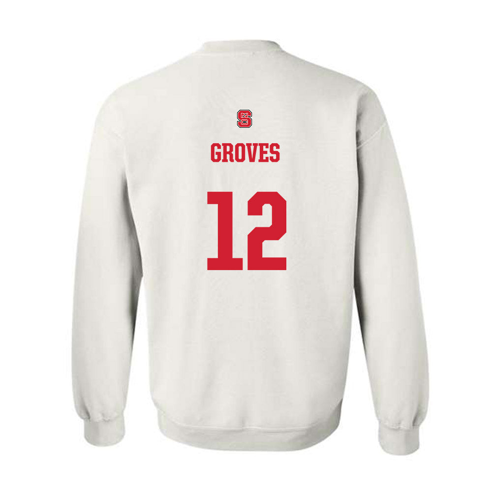NC State - NCAA Football : Elijah Groves - Generic Shersey Crewneck Sweatshirt-1