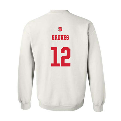 NC State - NCAA Football : Elijah Groves - Generic Shersey Crewneck Sweatshirt-1